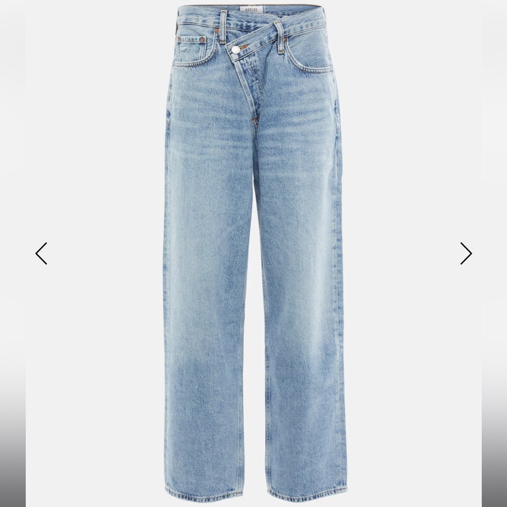 AGOLDE
Criss Cross high-rise straight jeans